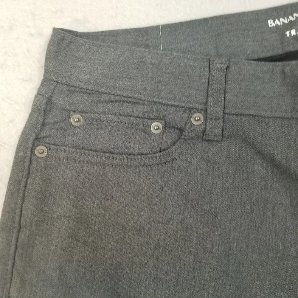 Banana Republic Travel Jean Mens 33x30 Gray Slim Fit Stretch Denim Pants